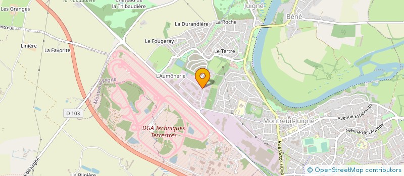 localisation de l'entreprise SARL MICHEL PEISEY à MONTREUIL-JUIGNE