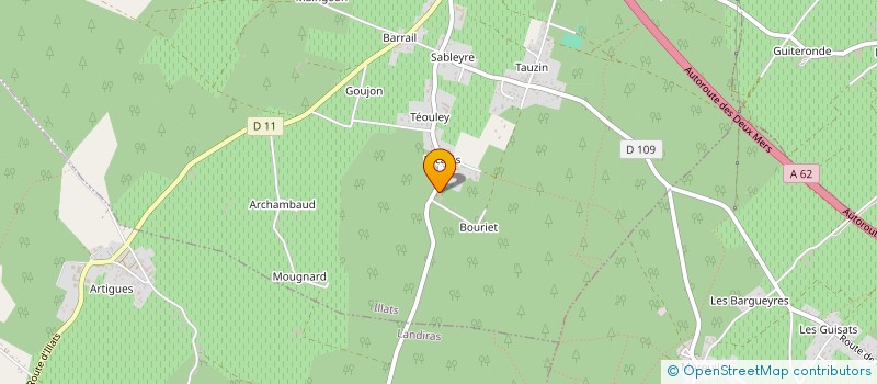 localisation de l'entreprise SARL MICHEL VALLET  ILLATS