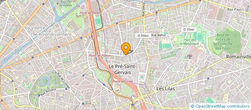 localisation de l'entreprise SARL MICHELANGELO  LE PRE-SAINT-GERVAIS