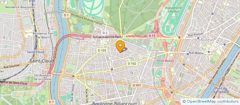 localisation de l'entreprise SARL MICHELE CHAUSSE DE CHEMELLIER à BOULOGNE-BILLANCOURT