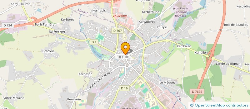 localisation de l'entreprise SARL MICHELE FLEURS à LOCMINE