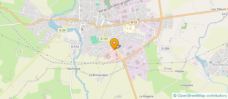localisation de l'entreprise SARL MICKAEL COUSIN à ERNEE