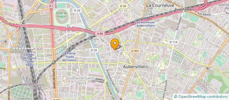 localisation de l'entreprise SARL MICRE BATIMENT  AUBERVILLIERS