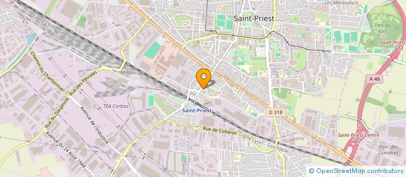 localisation de l'entreprise SARL MICRO 69 à SAINT-PRIEST