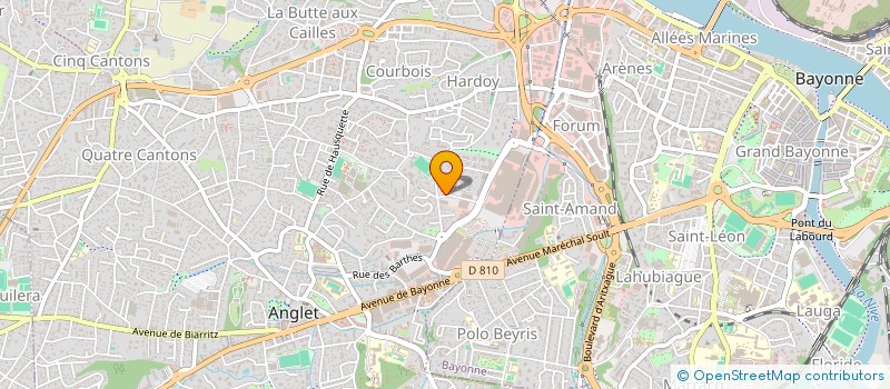 localisation de l'entreprise SARL MICRO BOUTIQUE à ANGLET