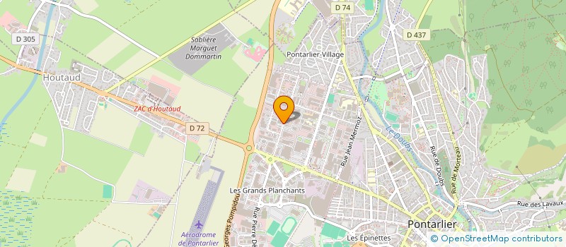 localisation de l'entreprise SARL MICRO EROSION à PONTARLIER