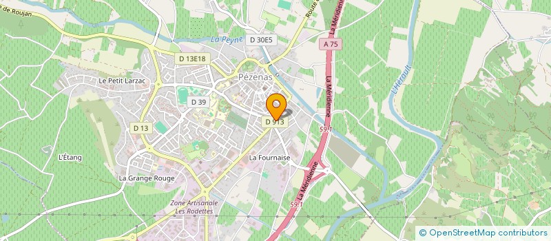 localisation de l'entreprise SARL MICRO PLUS APPLICATION  PEZENAS