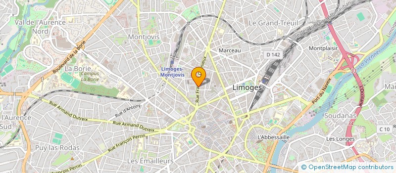 localisation de l'entreprise SARL MICRO REZO SERVICES à LIMOGES
