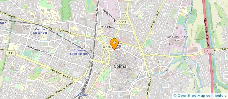 localisation de l'entreprise SARL MICRO STORE 2 à COLMAR