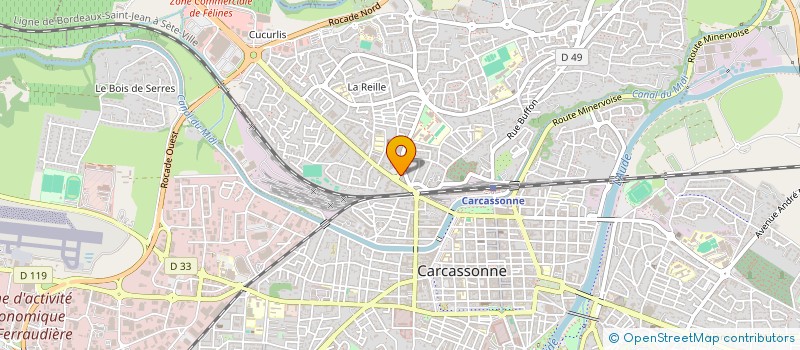 localisation de l'entreprise SARL MICROWAN à CARCASSONNE