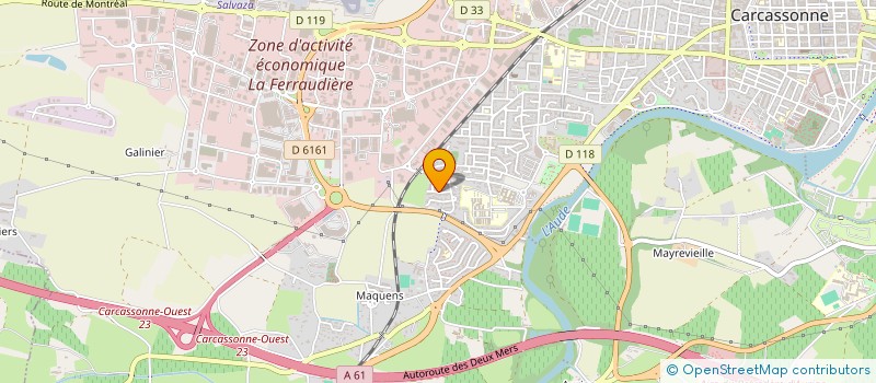 localisation de l'entreprise SARL MIDI BATISSEURS à CARCASSONNE