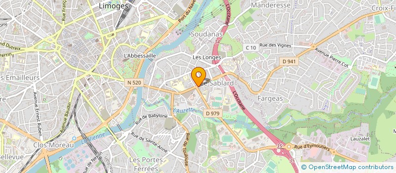 localisation de l'entreprise SARL MIDI-IMMOBILIER à LIMOGES