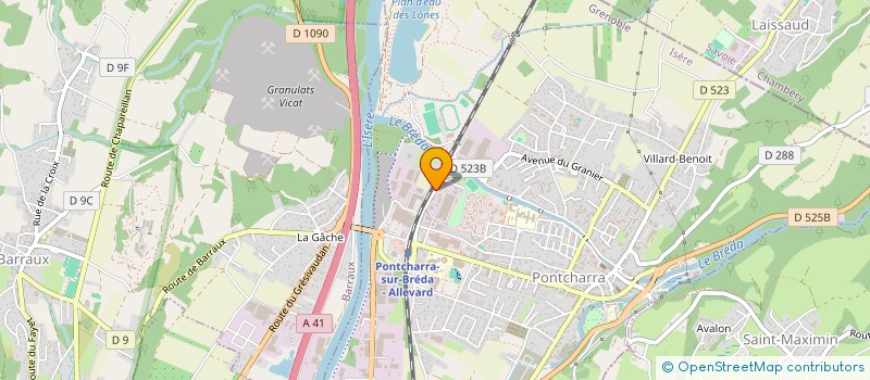 localisation de l'entreprise SARL MIDI LANGUEDOC à PONTCHARRA