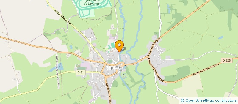 localisation de l'entreprise SARL MIGEON TRAVAUX BATIMENT  LIGNIERES