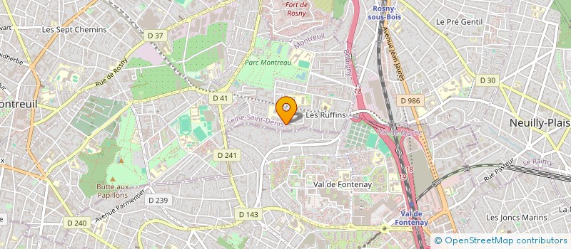 localisation de l'entreprise SARL MILANO à MONTREUIL