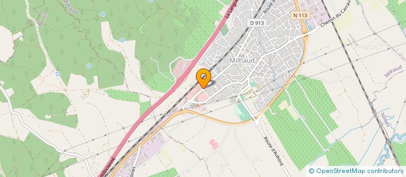 localisation de l'entreprise SARL MILHAUD ST CESAIRE  MILHAUD