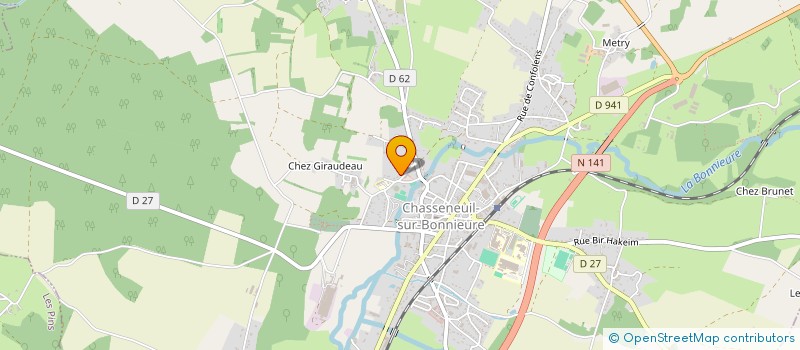 localisation de l'entreprise SARL MILITARY AVENIR NATIONAL UNION  CHASSENEUIL-SUR-BONNIEURE