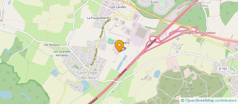 localisation de l'entreprise SARL MILLASSEAU TRANSPORTS SERVICES  SAINT-LEGER-DE-LINIERES