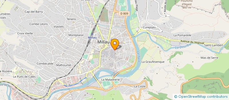 localisation de l'entreprise SARL MILLAU CAVES  MILLAU