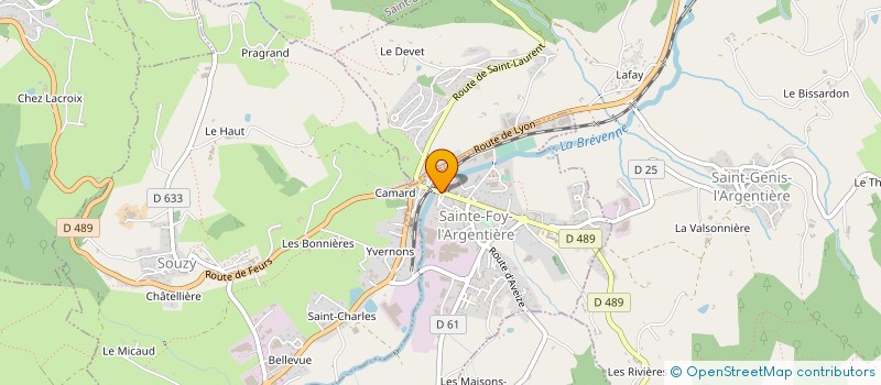 localisation de l'entreprise SARL MILLE ET UNE VIES à SAINTE-FOY-L'ARGENTIERE