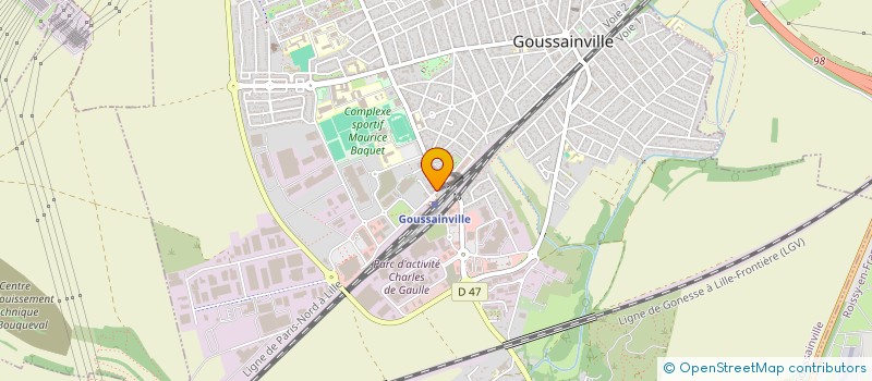 localisation de l'entreprise SARL MILLE FRITES  GOUSSAINVILLE
