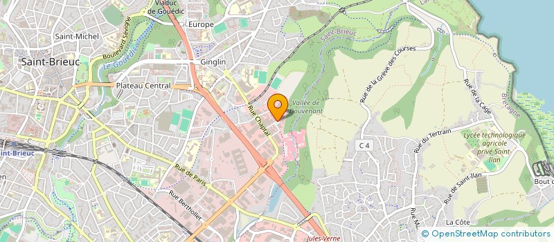localisation de l'entreprise SARL MILLE PNEUS à SAINT-BRIEUC