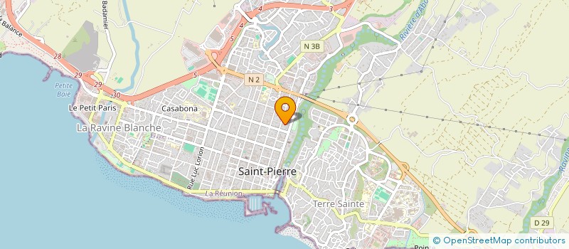 localisation de l'entreprise SARL MIMOSA à SAINT-PIERRE