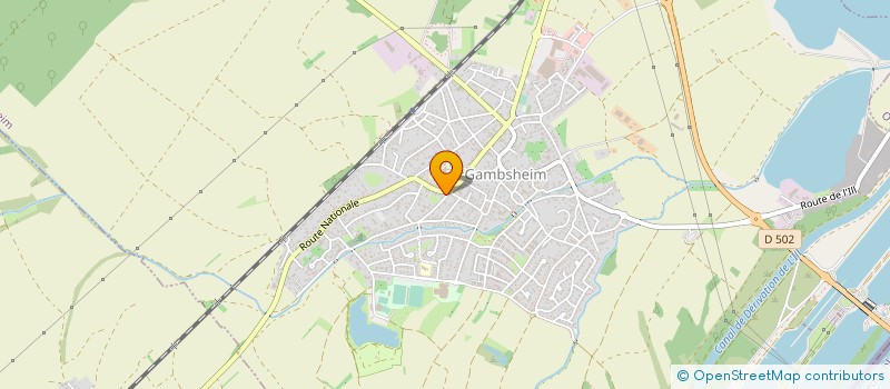 localisation de l'entreprise SARL MINA  GAMBSHEIM