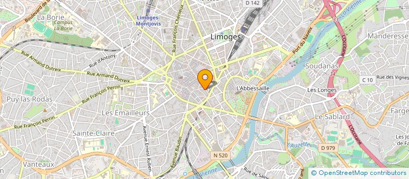 localisation de l'entreprise SARL MINIE  LIMOGES