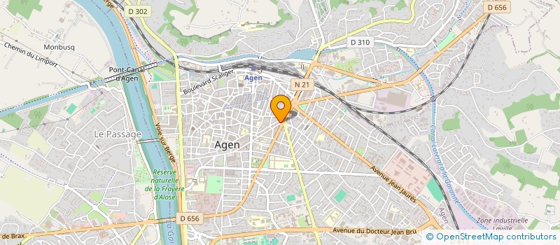 localisation de l'entreprise SARL MINUTE EXPRESS à AGEN