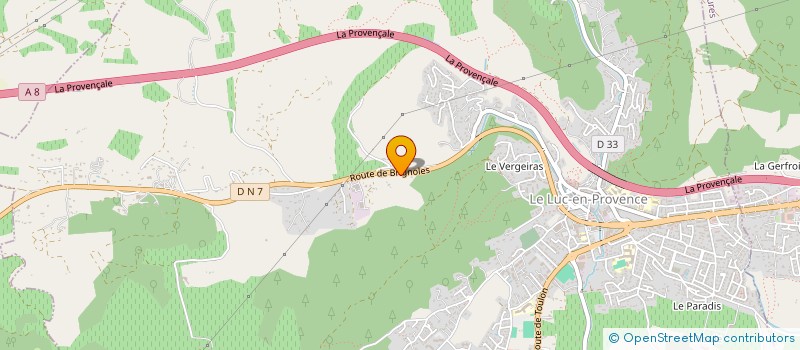 localisation de l'entreprise SARL MIRA  LE LUC