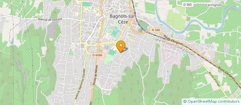localisation de l'entreprise SARL MIRALIN à BAGNOLS-SUR-CEZE