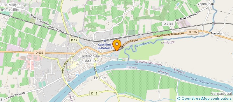 localisation de l'entreprise SARL MIRAMOND ET FILS  CASTILLON-LA-BATAILLE