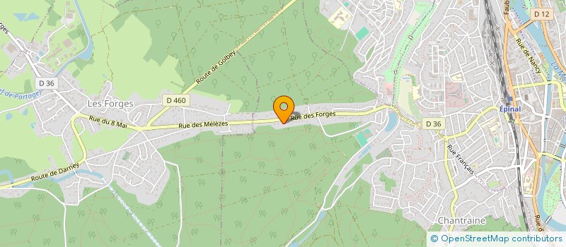 localisation de l'entreprise SARL MIRECOURT VISION à CHANTRAINE