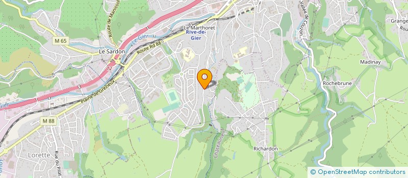 localisation de l'entreprise SARL  MIROITERIE DE OLIVEIRA  RIVE-DE-GIER