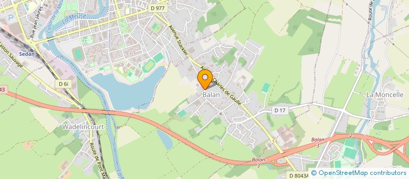 localisation de l'entreprise SARL MIROITERIE SEDANAISE  BALAN