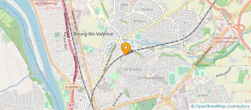 localisation de l'entreprise SARL MIROITERIE VALENTINOISE-SARL MIRVAL à BOURG-LES-VALENCE