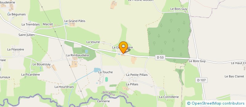 localisation de l'entreprise SARL MISERIAUX à THOURIE