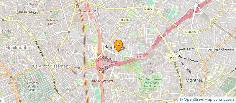 localisation de l'entreprise SARL MISOTEX à BAGNOLET