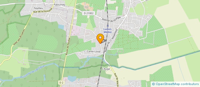 localisation de l'entreprise SARL MJC PLATRERIE  LUDON-MEDOC