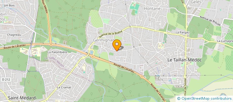 localisation de l'entreprise SARL MJF BATIMENT  LE TAILLAN-MEDOC