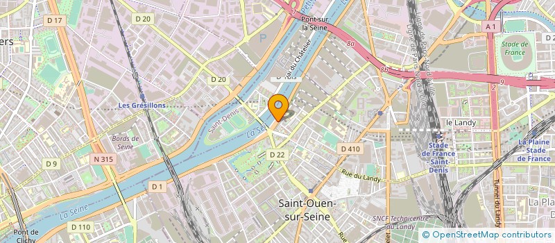 localisation de l'entreprise SARL MK BATIMENT à SAINT-OUEN-SUR-SEINE