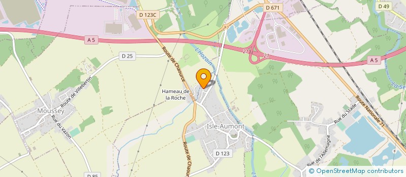 localisation de l'entreprise SARL ML ISO à ISLE-AUMONT