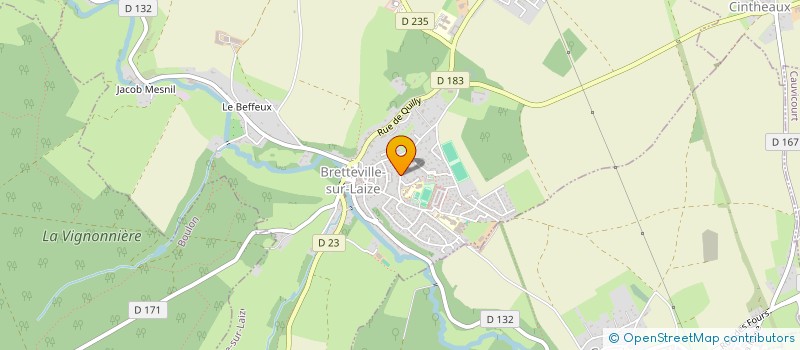localisation de l'entreprise SARL MLB à BRETTEVILLE-SUR-LAIZE