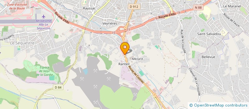 localisation de l'entreprise SARL MMF 81  ALBI