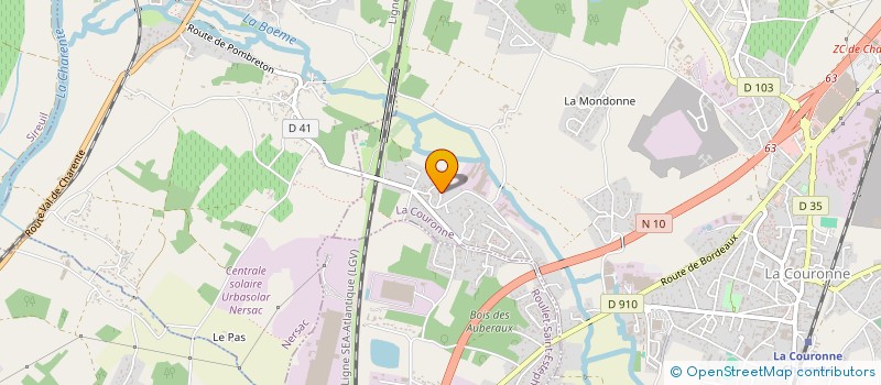 localisation de l'entreprise SARL MN THERMIQUE à LA COURONNE