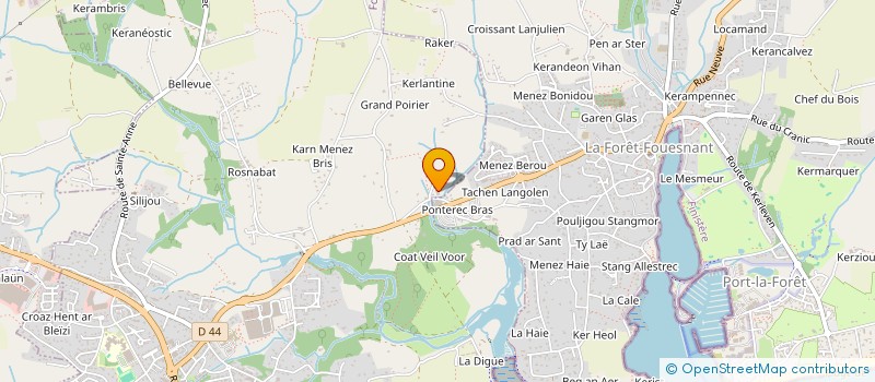 localisation de l'entreprise SARL MOA'NA  FOUESNANT