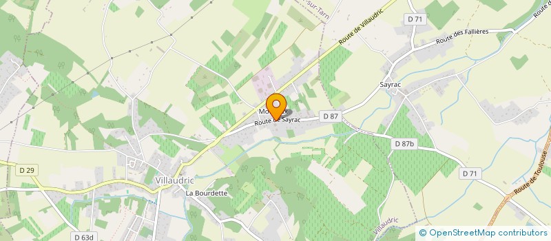 localisation de l'entreprise SARL MOBADE  VILLAUDRIC