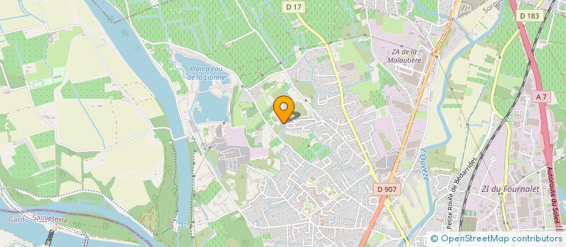 localisation de l'entreprise SARL MOBILIS ENTRETIEN  SORGUES