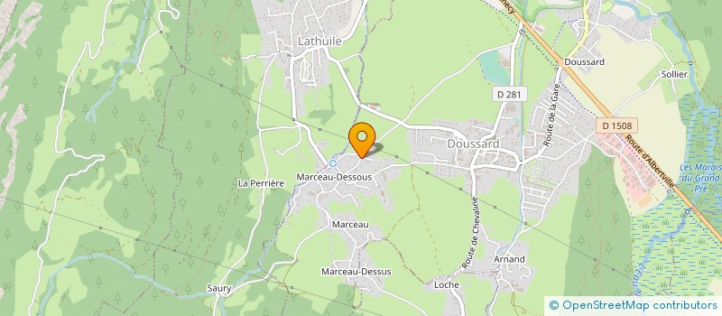 localisation de l'entreprise SARL MOCE TP  DOUSSARD